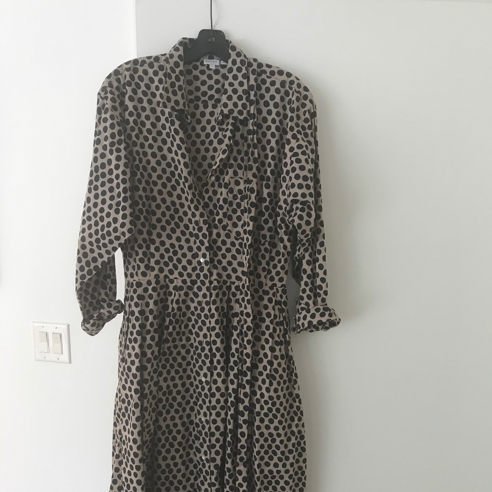 Rhode Resort cotton midi shirt dress with pockets